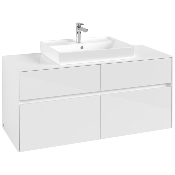 Villeroy & Boch Collaro Waschtischunterschrank 120 x 54,8 cm mit 4 Auszügen, für WT mittig