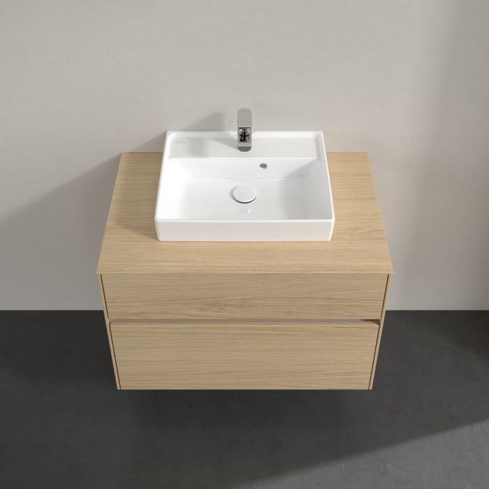 Villeroy & Boch Collaro Waschtischunterschrank 80 x 54,8 cm mit 2 Auszügen, für WT mittig