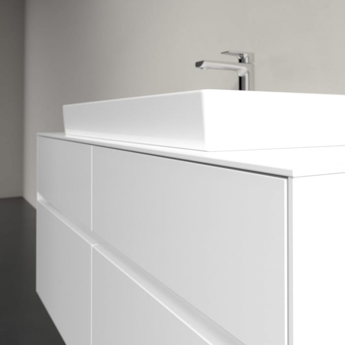 Villeroy & Boch Collaro Waschtischunterschrank 120 x 54,8 cm mit 4 Auszügen und LED Licht, für WT mittig