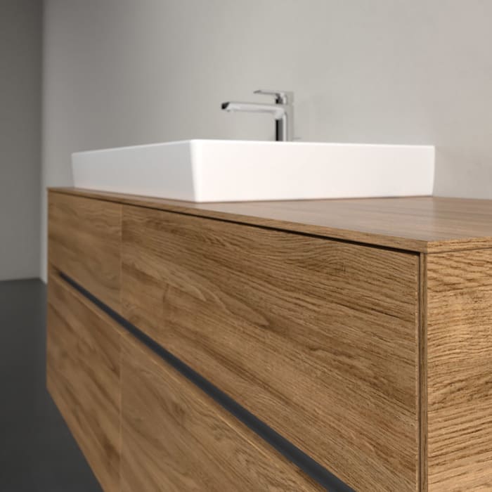 Villeroy & Boch Collaro Waschtischunterschrank 140 x 54,8 cm mit 4 Auszügen, für WT links