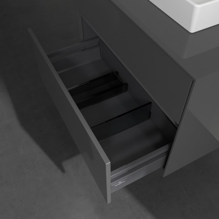 Villeroy & Boch Collaro Waschtischunterschrank 80 x 54,8 cm mit 2 Auszügen, für WT mittig