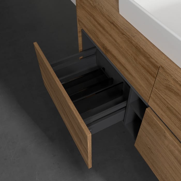 Villeroy & Boch Collaro Waschtischunterschrank 120 x 54,8 cm mit 4 Auszügen, für WT mittig