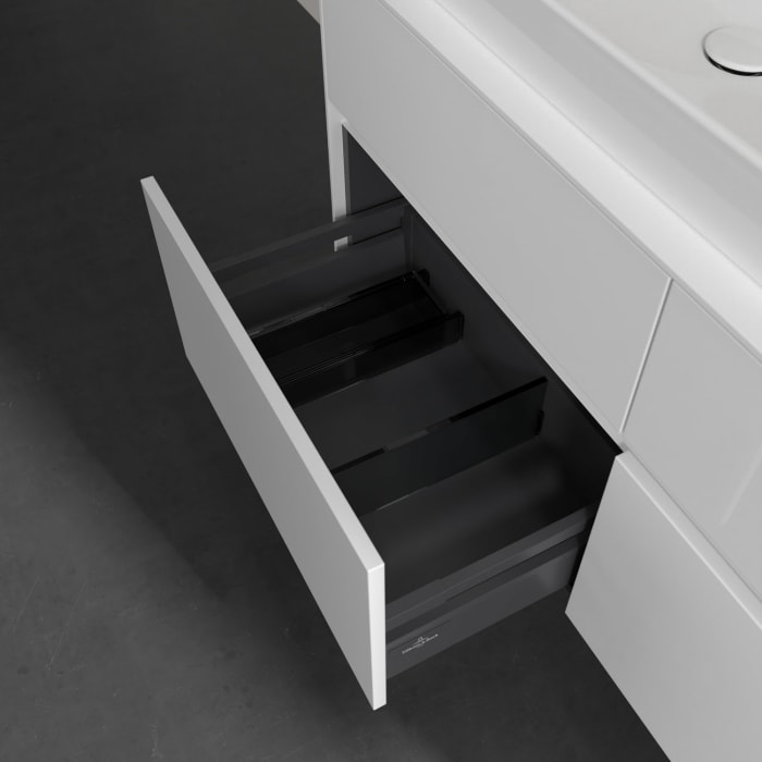 Villeroy & Boch Collaro Waschtischunterschrank 120 x 54,8 cm mit 4 Auszügen, für WT links