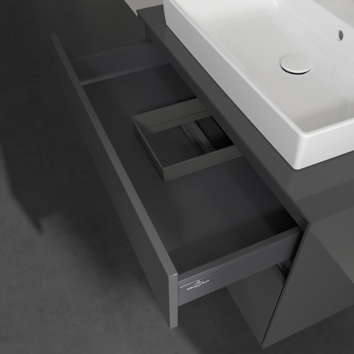 Villeroy & Boch Collaro Waschtischunterschrank 80 x 54,8 cm mit 2 Auszügen, für WT mittig