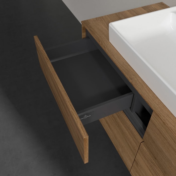 Villeroy & Boch Collaro Waschtischunterschrank 120 x 54,8 cm mit 4 Auszügen, für WT mittig