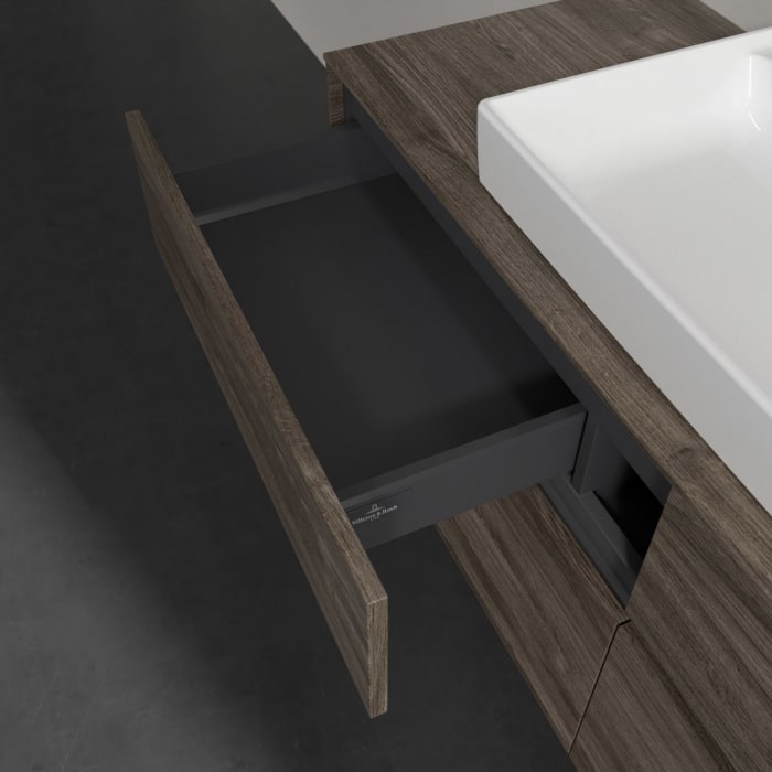 Villeroy & Boch Collaro Waschtischunterschrank 140 x 54,8 cm mit 4 Auszügen, für WT mittig