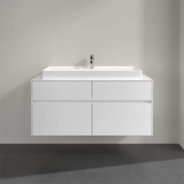 Villeroy & Boch Collaro Waschtischunterschrank 120 x 54,8 cm mit 4 Auszügen, für WT mittig