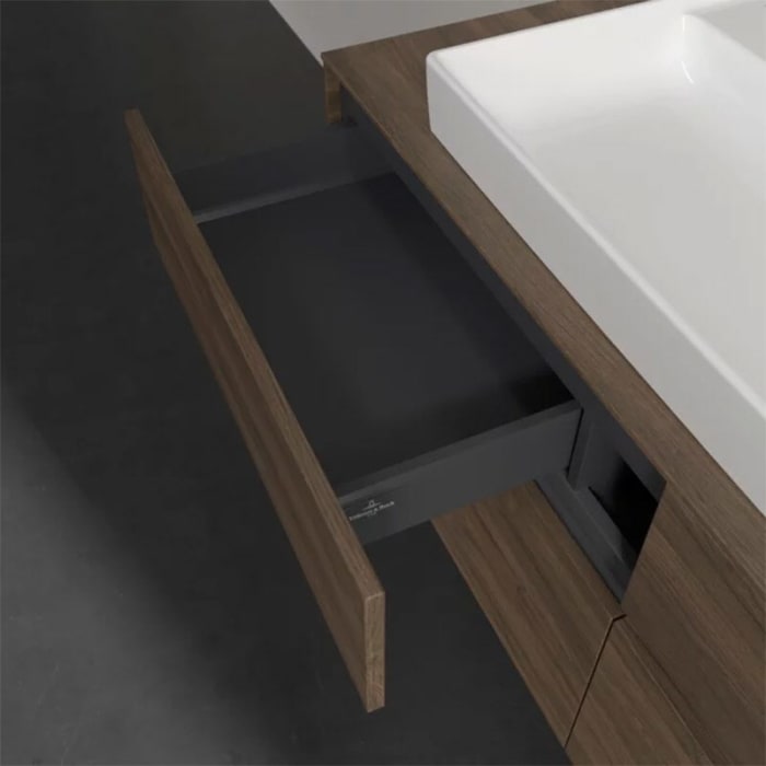 Villeroy & Boch Collaro Waschtischunterschrank 140 x 54,8 cm mit 4 Auszügen, für WT mittig