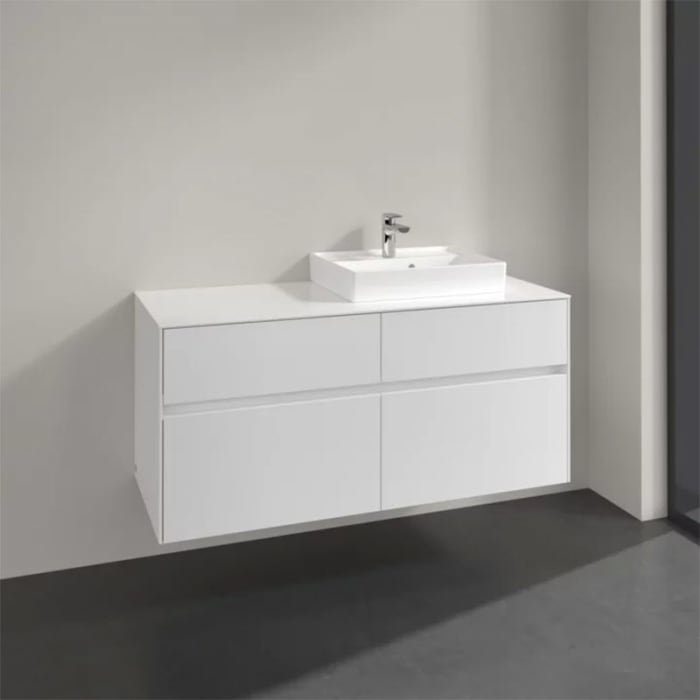 Villeroy & Boch Collaro Waschtischunterschrank 120 x 54,8 cm mit 4 Auszügen, für WT rechts