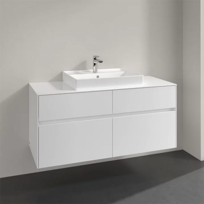 Villeroy & Boch Collaro Waschtischunterschrank 120 x 54,8 cm mit 4 Auszügen, für WT mittig