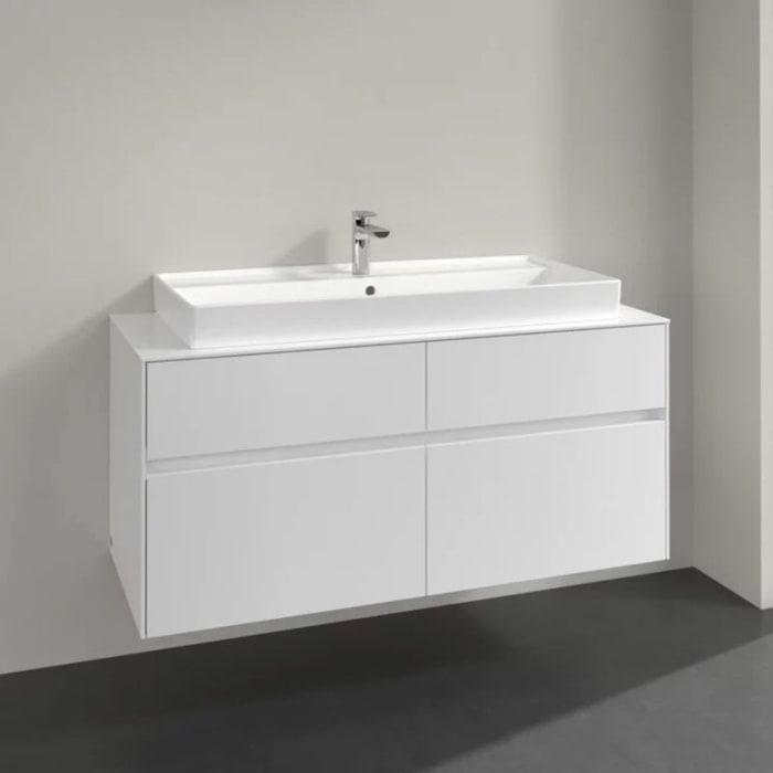Villeroy & Boch Collaro Waschtischunterschrank 120 x 54,8 cm mit 4 Auszügen, für WT mittig