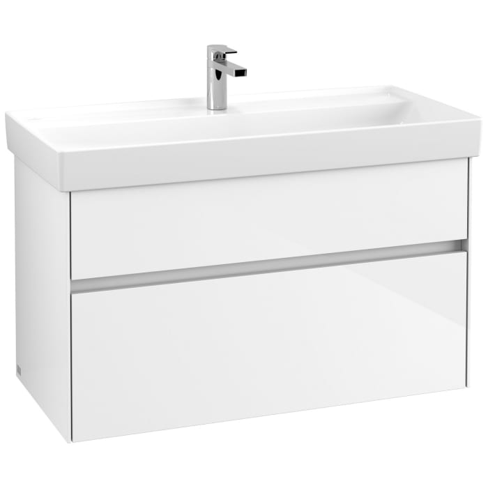 Villeroy & Boch Collaro Schrankwaschtisch 100 cm ohne Überlauf, 1 Hahnloch