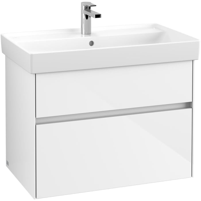 Villeroy & Boch Collaro Schrankwaschtisch 80 cm mit Überlauf, 1 Hahnloch