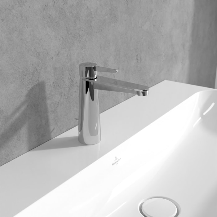 Villeroy & Boch Conum Einhebel-Waschtischarmatur mit Zugstangen-Ablaufgarnitur