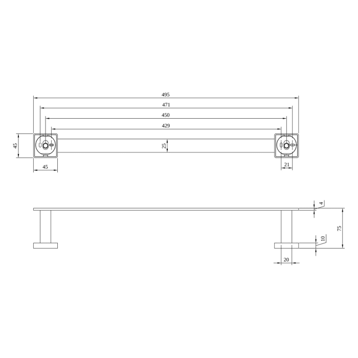 Villeroy & Boch Elements - Striking Handtuchhalter