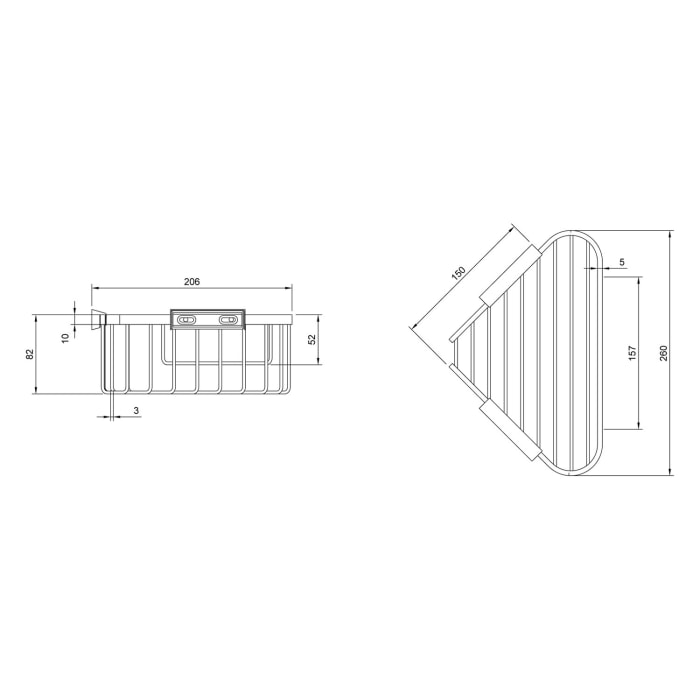 Villeroy & Boch Elements - Tender Eck-Duschkorb