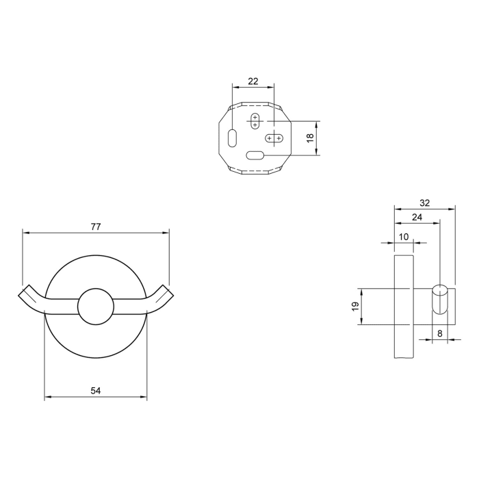 Villeroy & Boch Elements - Tender Doppel-Handtuchhaken
