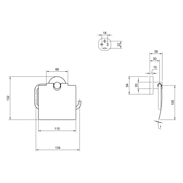 Villeroy & Boch Elements - Tender Toilettenpapierhalter mit Deckel