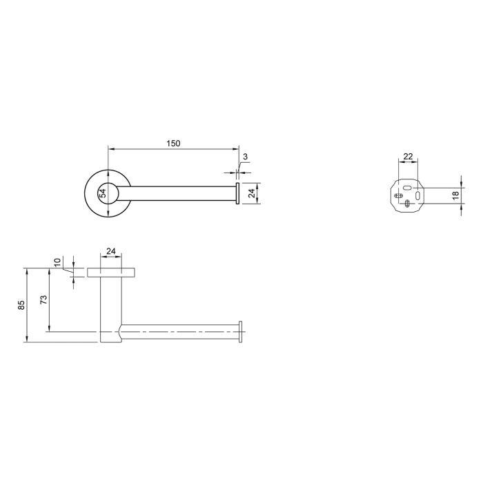 Villeroy & Boch Elements - Tender Toilettenpapierhalter ohne Deckel