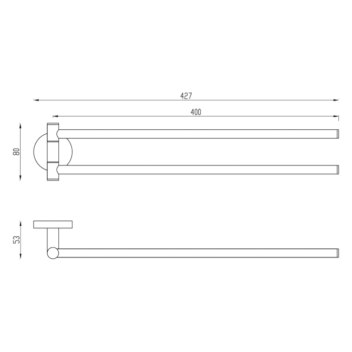 Villeroy & Boch Elements - Tender Handtuchhalter zweiarmig