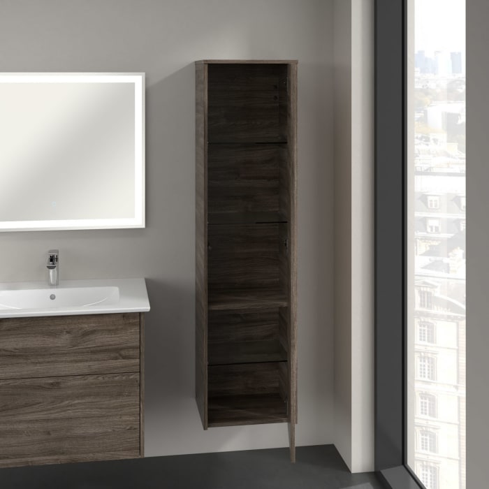 Villeroy & Boch Finero Hochschrank 40,4 x 154,6 cm mit 1 Tür, Anschlag rechts