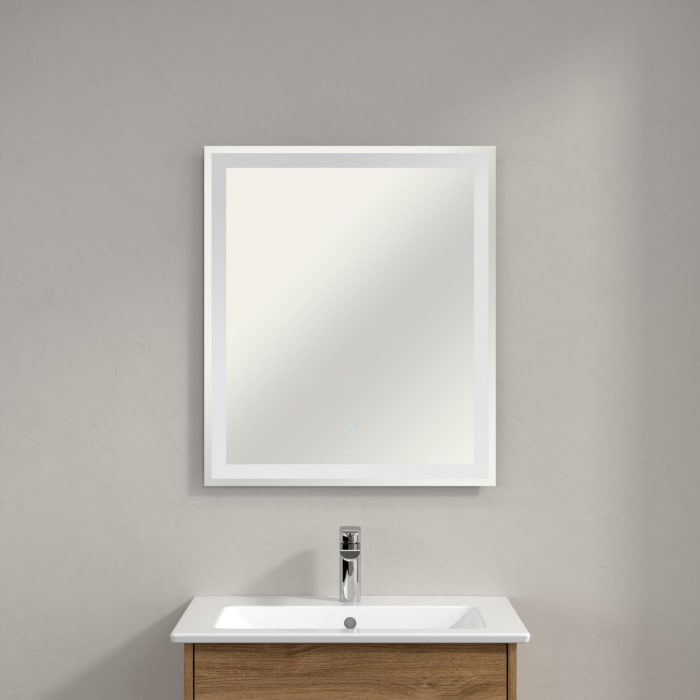 Villeroy & Boch Finero Waschtischunterschrank 65 cm mit Waschtisch und Spiegel, 2 Auszüge