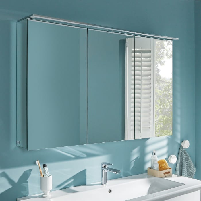 Villeroy & Boch Finero Vorbau-Spiegelschrank mit Beleuchtung 120,7 x 75,8 cm