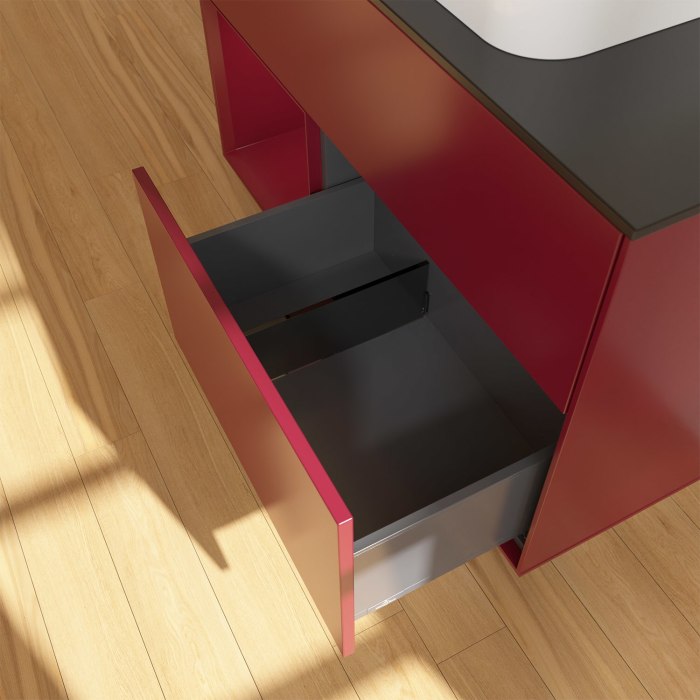 Villeroy & Boch Finion Waschtischunterschrank 100 cm mit Regalelement links und Abdeckplatte