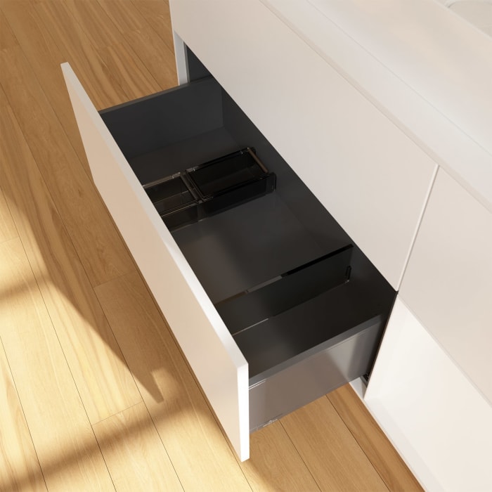 Villeroy & Boch Finion Waschtischunterschrank 120 cm mit Regalelement rechts und Abdeckplatte