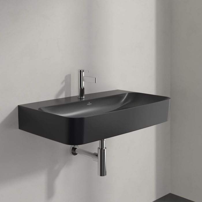 Villeroy & Boch Finion Waschtisch 80 cm mit 1 Hahnloch, mit ViFlow Überlauf