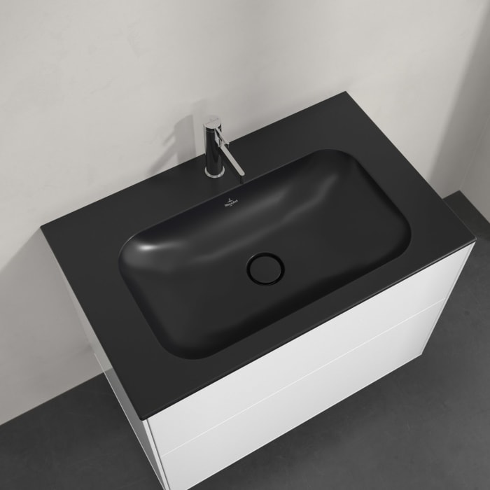 Villeroy & Boch Finion Schrankwaschtisch 80 cm 1 Hahnloch, ohne Überlauf