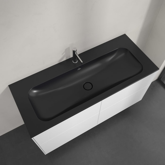 Villeroy & Boch Finion Schrankwaschtisch 120 cm mit 1 Hahnloch, mit ViFlow Überlauf