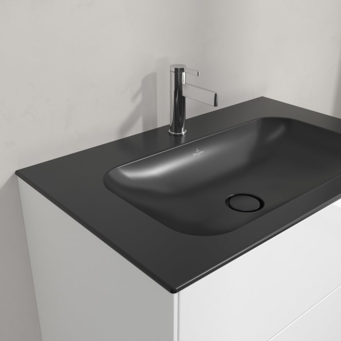 Villeroy & Boch Finion Schrankwaschtisch 80 cm 1 Hahnloch, mit ViFlow Überlauf