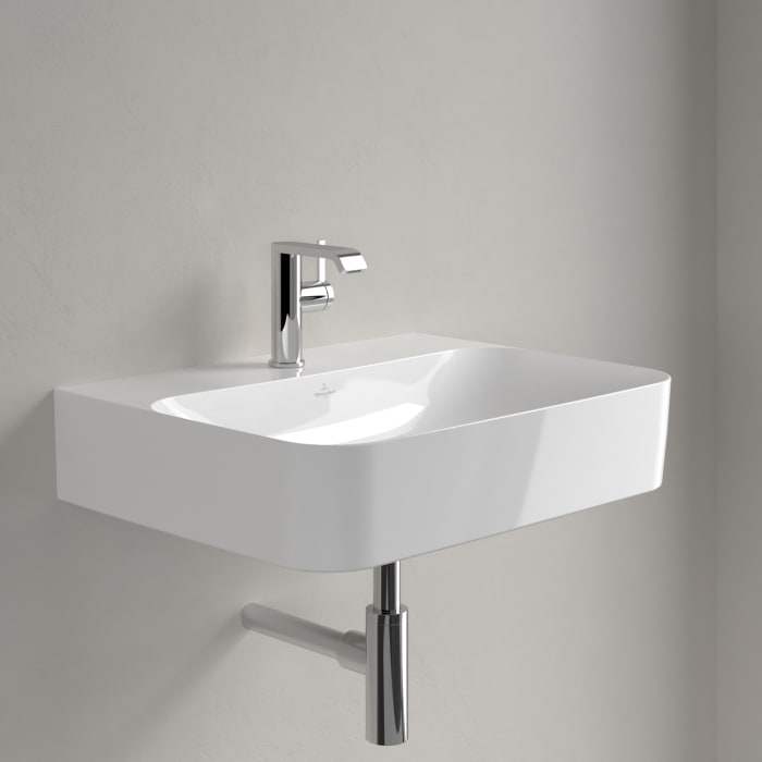 Villeroy & Boch Finion Waschtisch 60 cm mit Hahnloch, mit ViFlow Überlauf