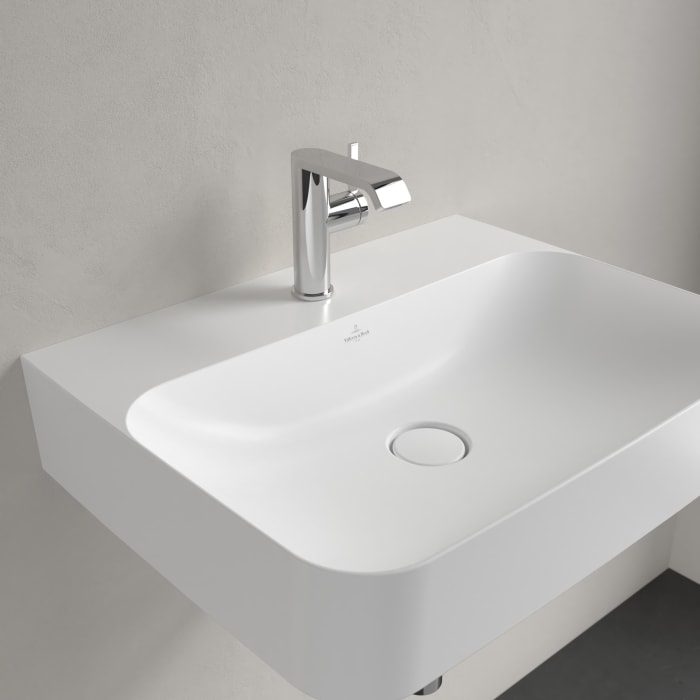Villeroy & Boch Finion Waschtisch 60 cm mit Hahnloch, mit ViFlow Überlauf