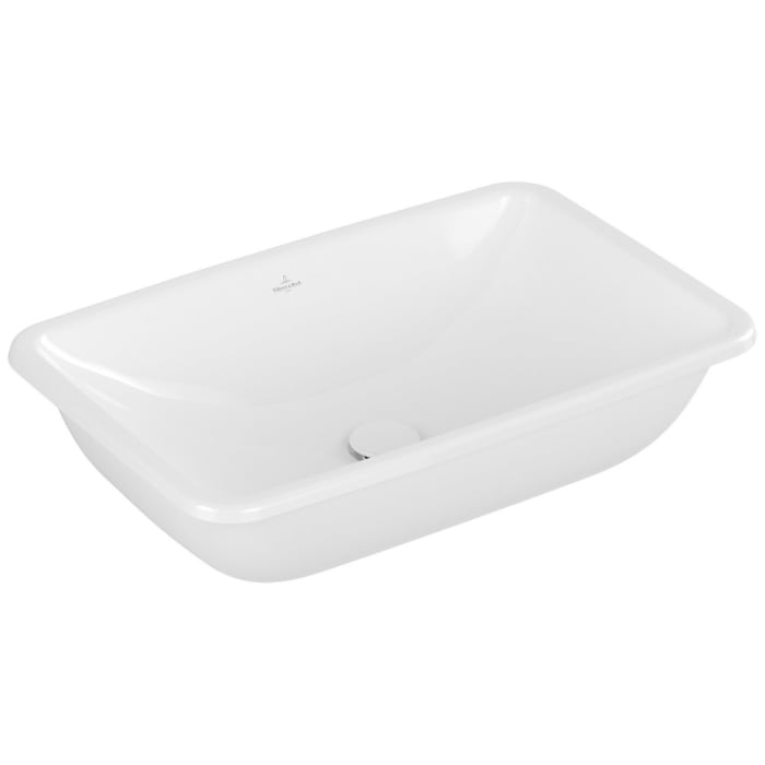 Villeroy & Boch Loop & Friends Unterbauwaschbecken rechteckig 67,5 x 45 cm, ohne Überlauf