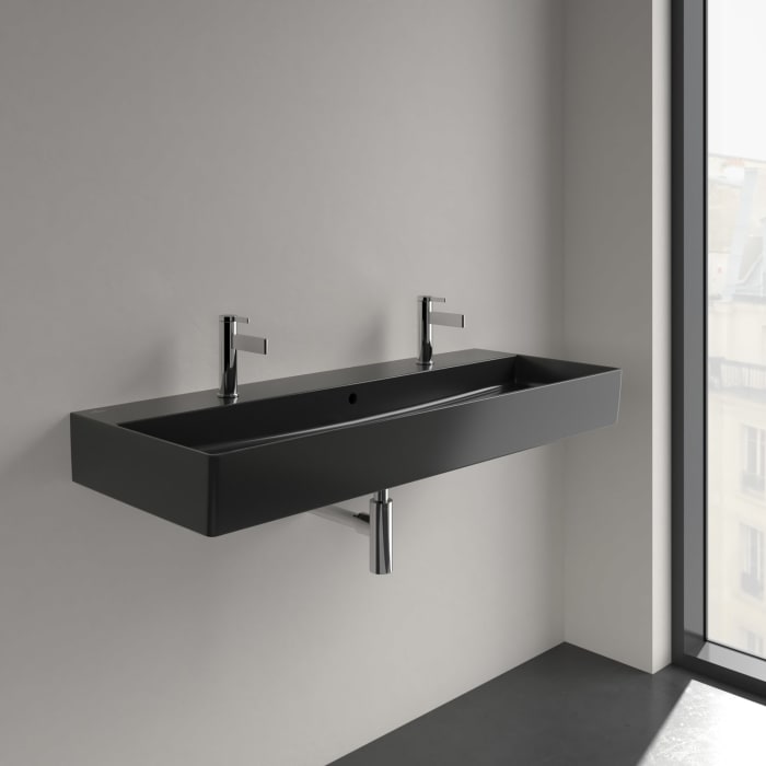 Villeroy & Boch Memento 2.0 Waschtisch 120 cm mit 2 Hahnlöchern, mit Überlauf