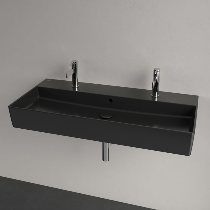 Villeroy & Boch Memento 2.0 Waschtisch 100 cm mit 2 Hahnlöchern, mit Überlauf