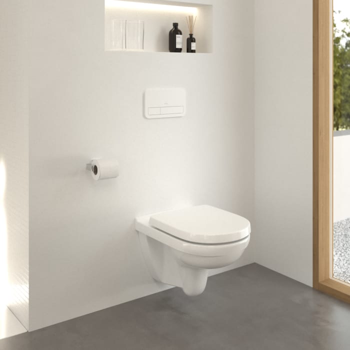 Villeroy & Boch O.Novo WC-Set mit Vorwandelement und Betätigungsplatte