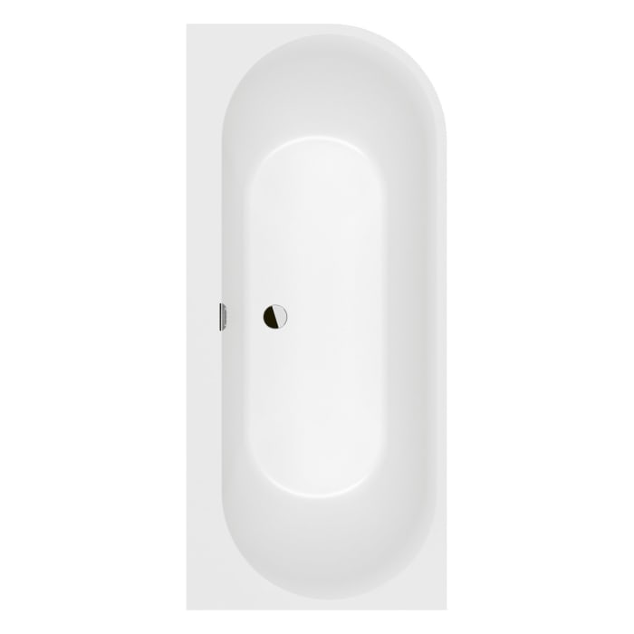 Villeroy & Boch Oberon 2.1 Vorwand-Badewanne für Eckeinbau links, 180 x 80 cm