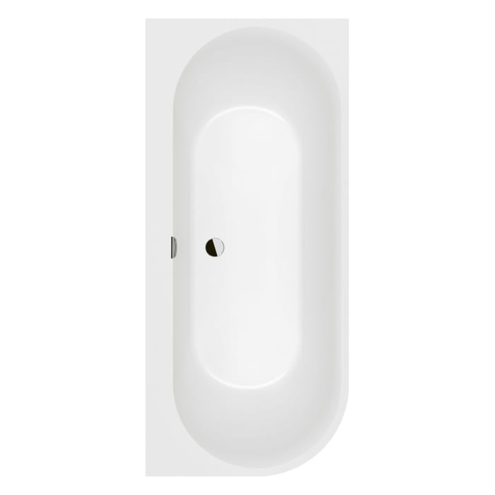 Villeroy & Boch Oberon 2.1 Vorwand-Badewanne für Eckeinbau rechts, 180 x 80 cm