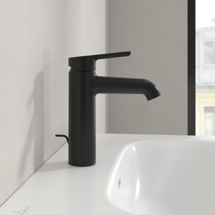 Villeroy & Boch Skyla Einhebel-Waschtischarmatur mit Zugstangen- Ablaufgarnitur