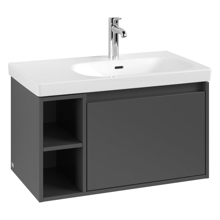 Villeroy & Boch Skyla Waschtischunterschrank 77,2 x 43,6 cm, 1 Auszug, Stauraum links