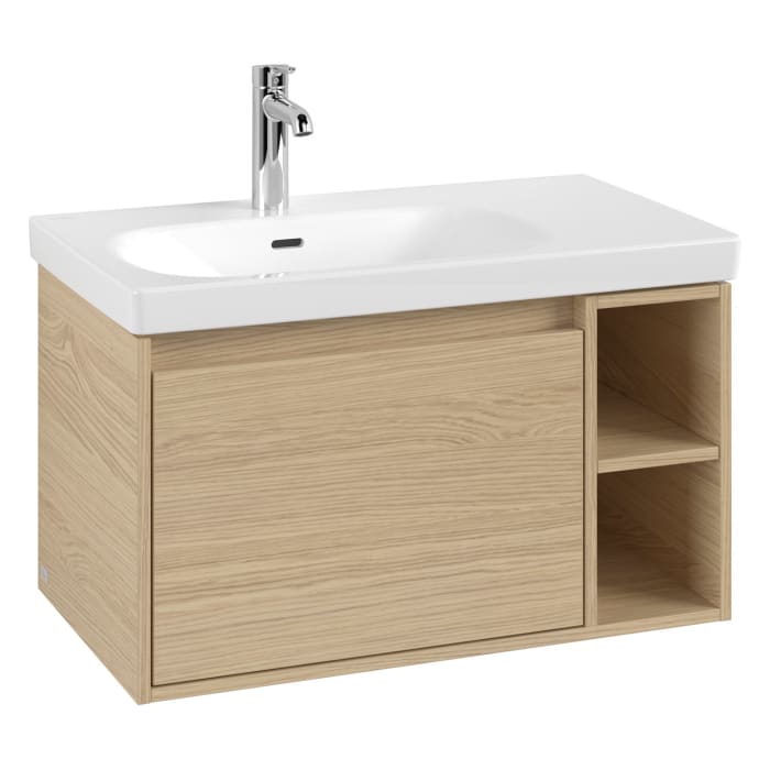 Villeroy & Boch Skyla Waschtischunterschrank 77,2 x 43,6 cm, 1 Auszug, Stauraum rechts