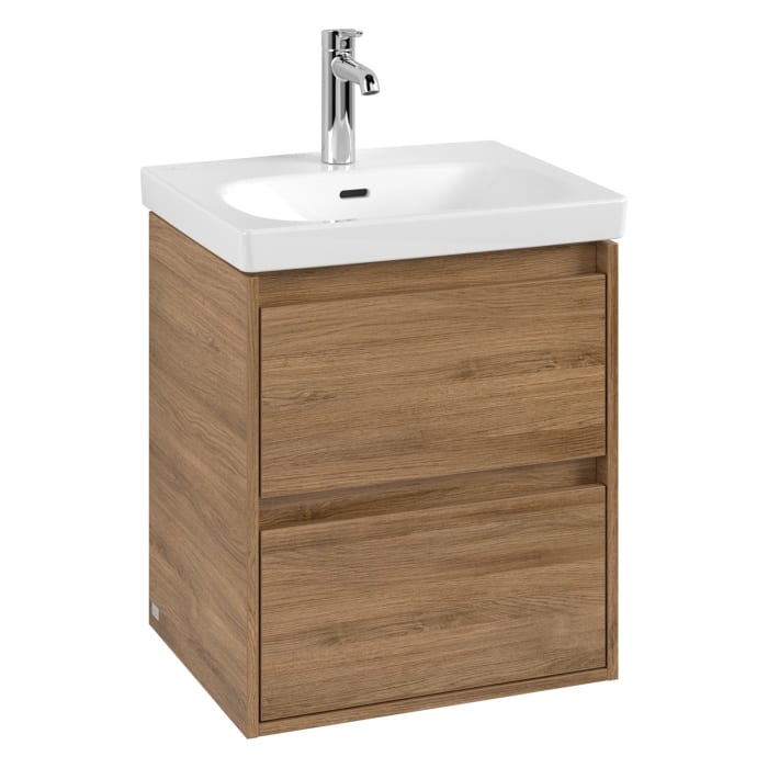 Villeroy & Boch Skyla Waschtischunterschrank 52,2 x 59,6 cm, 2 Auszüge