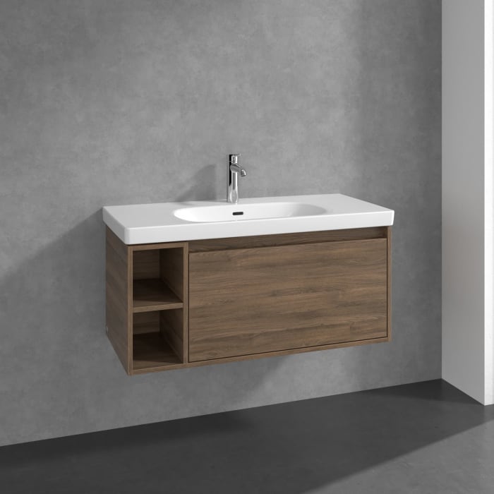 Villeroy & Boch Skyla Waschtischunterschrank 97,2 x 43,6 cm, 1 Auszug, Stauraum links