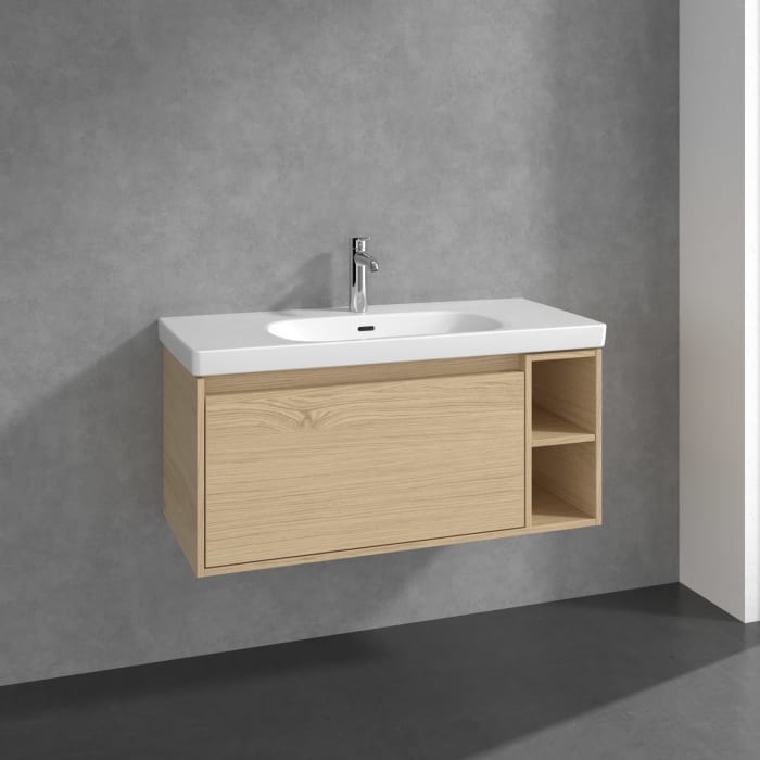 Villeroy & Boch Skyla Waschtischunterschrank 97,2 x 43,6 cm, 1 Auszug, Stauraum rechts