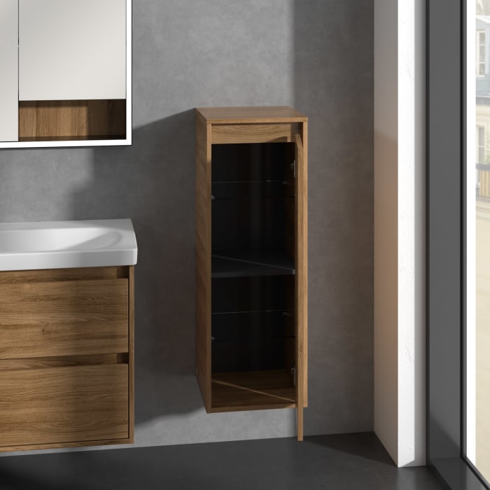 Villeroy & Boch Skyla Seitenschrank 35 x 100 cm, Anschlag rechts