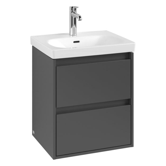 Villeroy & Boch Skyla Waschtisch mit Unterschrank 55 cm, 2 Auszüge