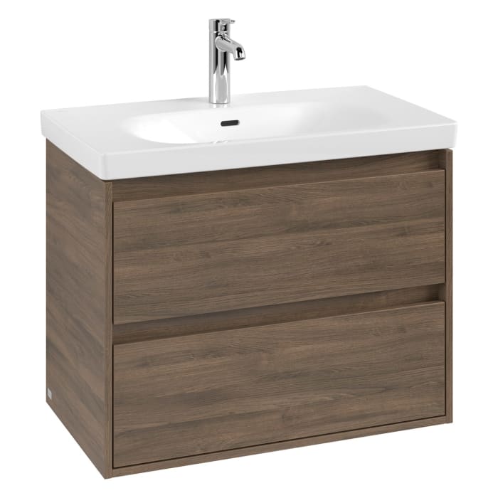 Villeroy & Boch Skyla Waschtisch mit Unterschrank 80 cm, 2 Auszüge